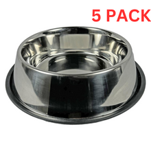 Load image into Gallery viewer, Omnipet 8300 Non-Tip Bowls Stainless Steel 16 OZ 5 PACK
