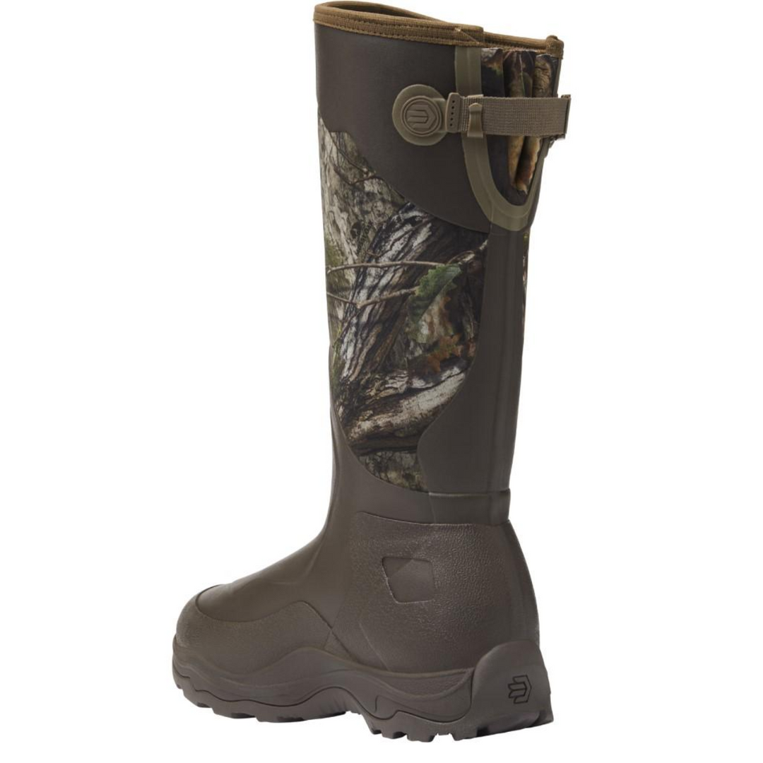 Botas de lacrosse Alpha Agility de 17", 800 g, color Mossy Oak Country DNA, talla 9