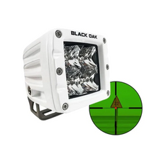 Load image into Gallery viewer, Black Oak LED 2&quot; 850nm Infrared Marine Pod Light Flood Optics White Housing
