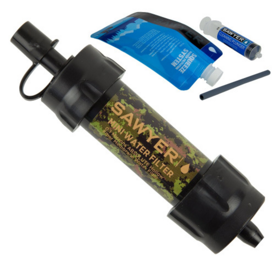 Sawyer SP 107 Mini Water Filtration System Camo