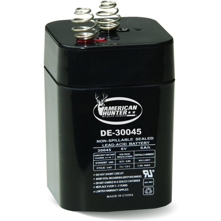 GSM American Rechargeable Lantern Battery 6V 5A Spring Top
