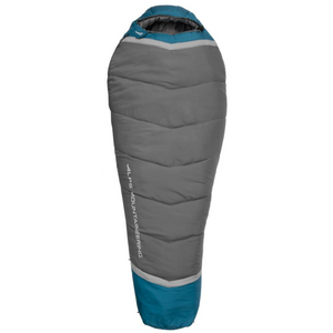 Alps Mountaineering Blaze 0 Degree Sleeping Bag 32x80 Charcoal Blue Coral