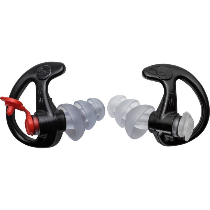 Tapones para los oídos SF EP4 Sonic Electronic Defenders Plus 24 DB, color negro, tamaño mediano 