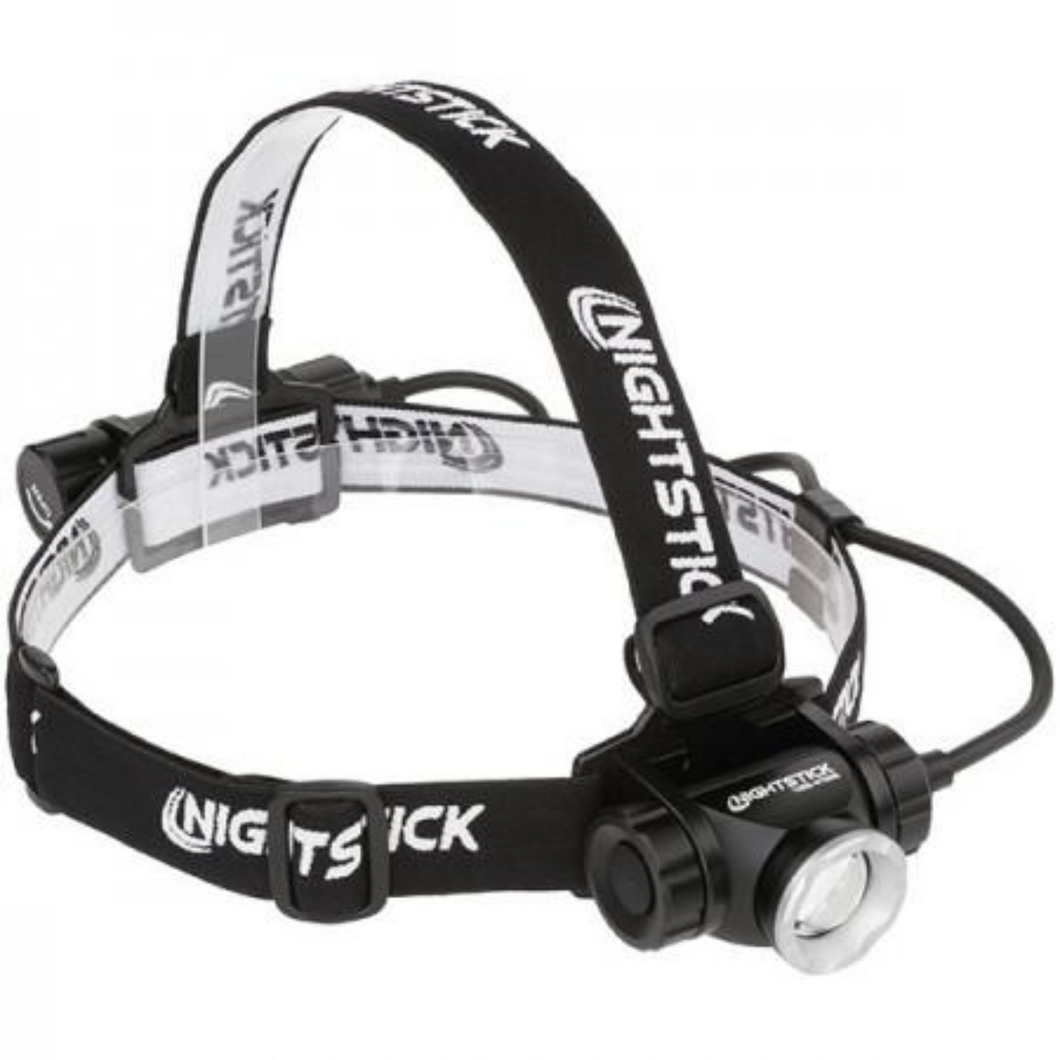 Nightstick Adjustable Beam Headlamp USB Rechargeable 1000 Lumens Black 2 PACK