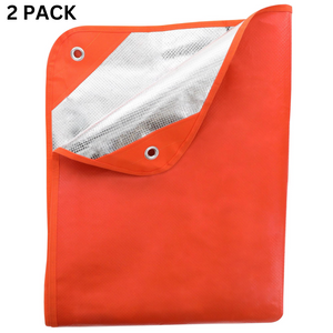 Ultimate Survival Technology Survival Blanket 2.0 Camping Hiking Orange 2 PACK