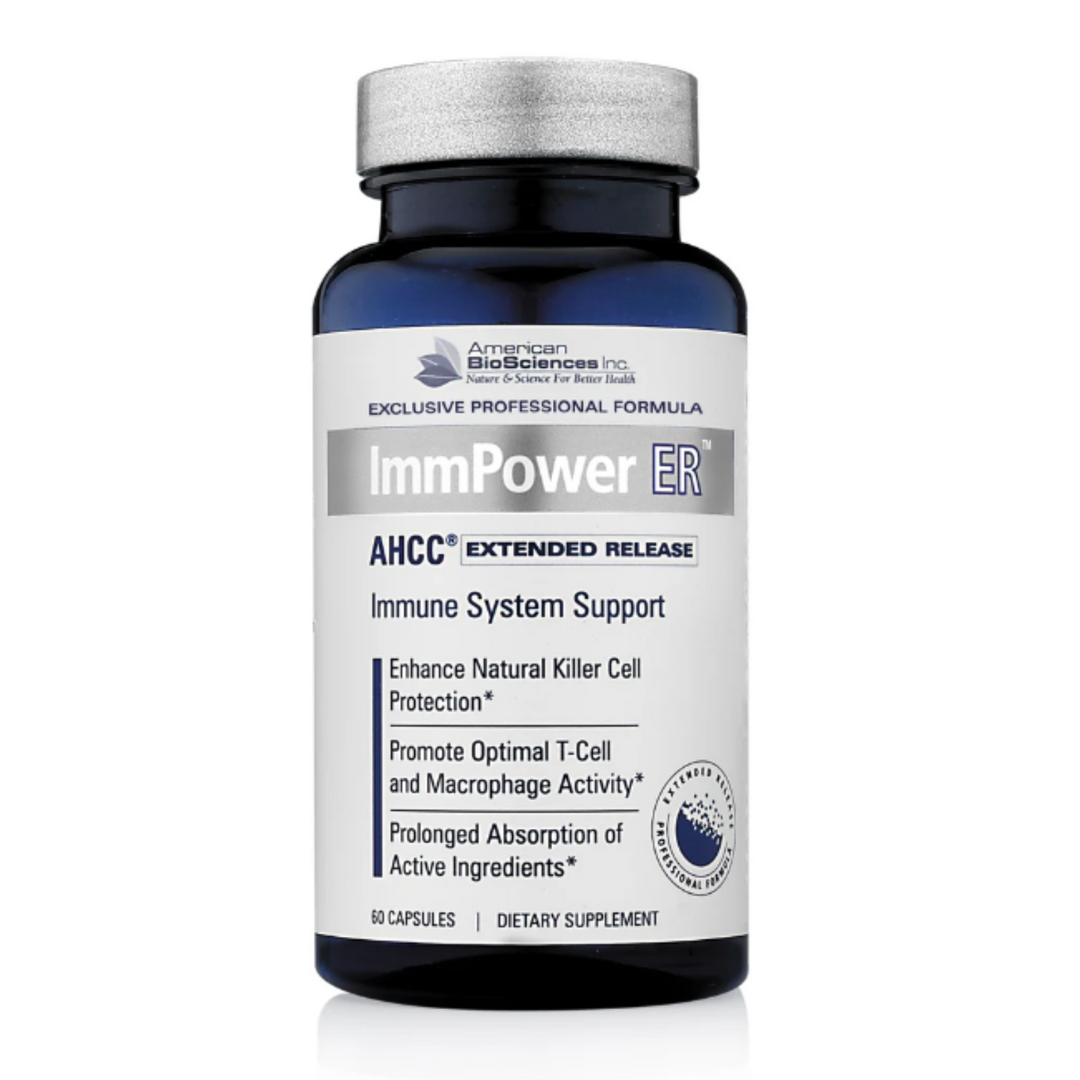 American Biosciences Immpower ER AHCC 60 Caps Extended Release Immune Support
