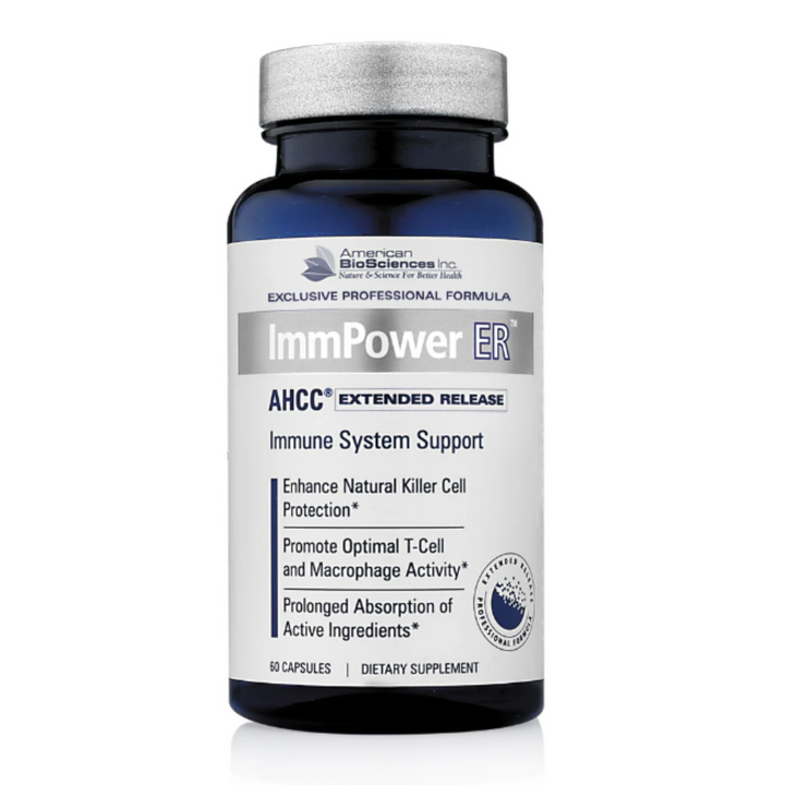 American Biosciences Immpower ER AHCC 60 Caps Extended Release Immune Support
