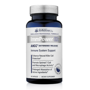 American Biosciences Immpower ER AHCC Extended Release Mushroom 60 Caps 2 PACK