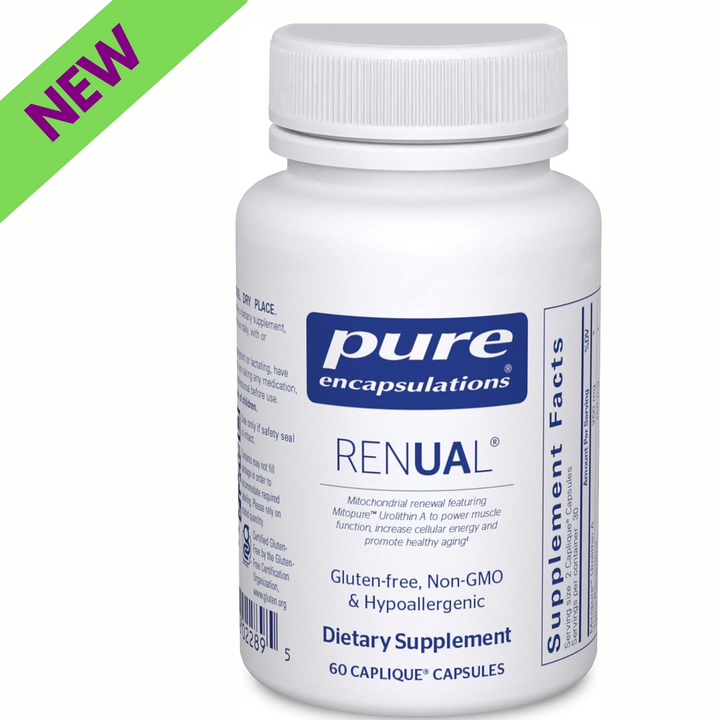 Pure Encapsulations Renual Supplement Supports Muscle Energy 60 Caplique Caps