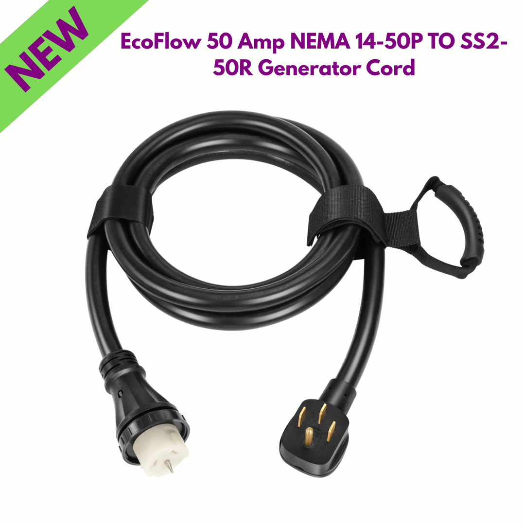 EcoFlow 50 Amp NEMA 14-50P to SS2-50R Generator Cord Home Backup Power