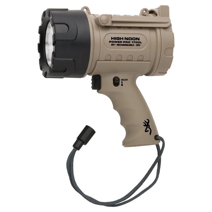 Browning High Noon Power Pro 12V Spotlight Tan Rechargeable High Performance