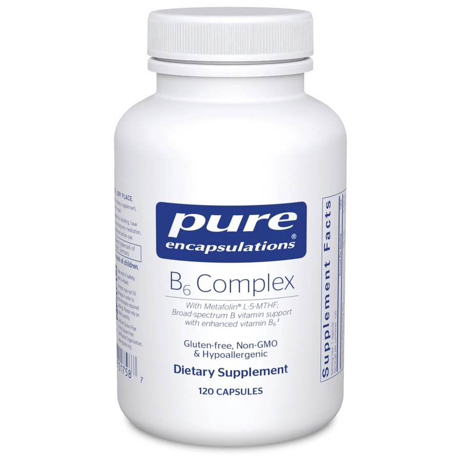 Pure Encapsulations B6 Complex Supports Brain and Nerve Health 120 Capsules.