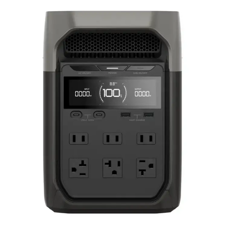 Estación de energía portátil EcoFlow DELTA 3, carga rápida, capacidad de 1024 Wh, X-Boost