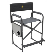 Load image into Gallery viewer, Alps Browning Directors Folding XT Plus Camping Chair Charcoal Extra Tall Seat
