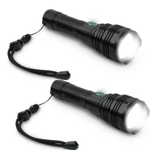 Konus KonusLight-5K Flashlight 2500 Lumen Rechargeable Black 2 PACK