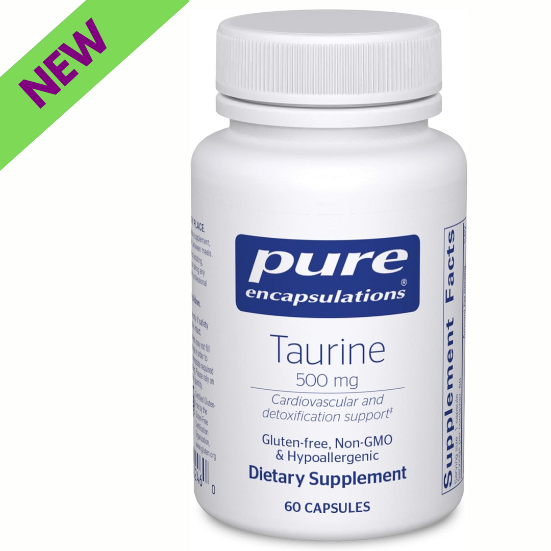 Pure Encapsulations Taurine 500 mg Supports Heart Liver and Eye Health 60 Caps