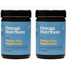 Load image into Gallery viewer, Omega Nutrition Omega Plus Supplement 200 Softgels 600 mg 2 PACK
