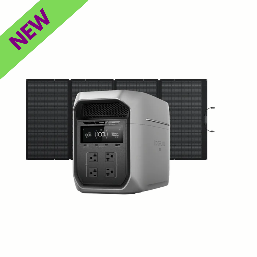 EcoFlow DELTA 3 Max Plus Portable Power Station with A 400W Solar Panel
