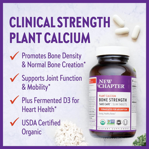 New Chapter Bone Strength Plant Based calcium 90 Tablets Vitamins K2 & D3 3 PACK