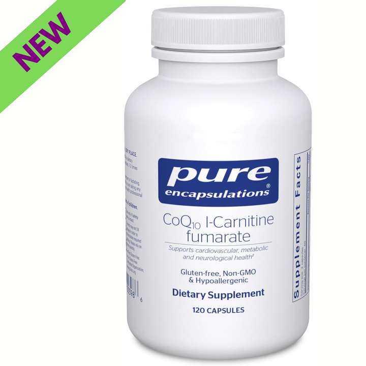 Pure Encapsulations CoQ10 Carnitine Supports Heart and Energy Health 120 Caps