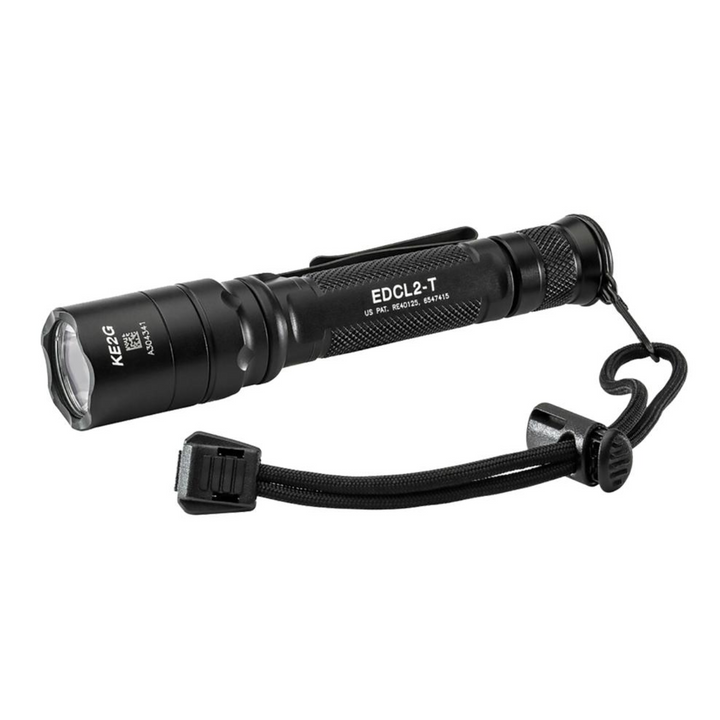Linterna de uso diario SF EDCL2-T de doble salida, 500 lúmenes, color negro