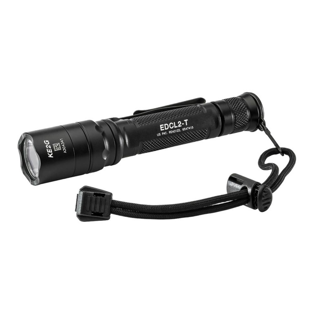 SF EDCL2-T Dual Output Everyday Carry Flashlight 500 Lumens Black