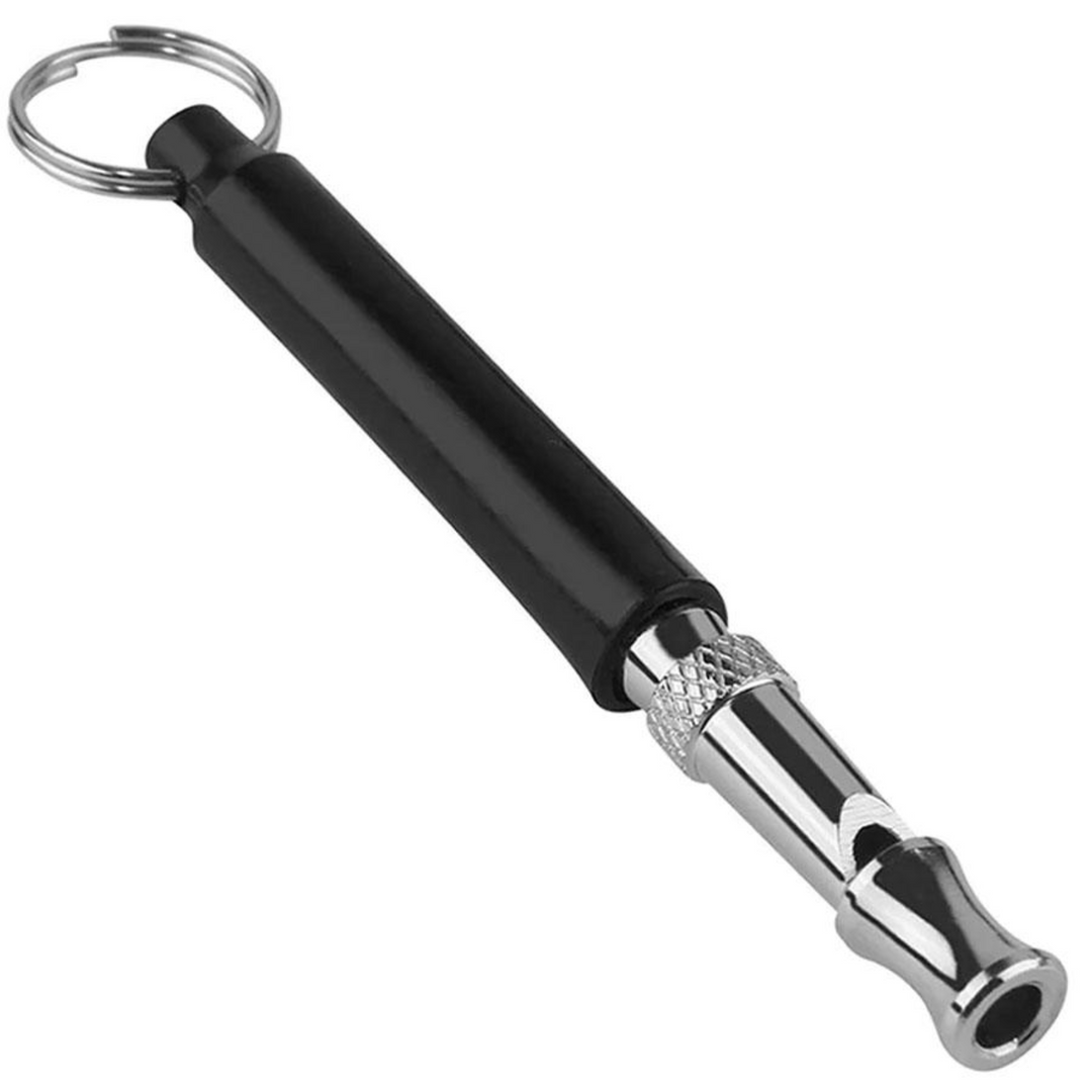 Silbato de adiestramiento silencioso para perros europeos Omnipet, color negro