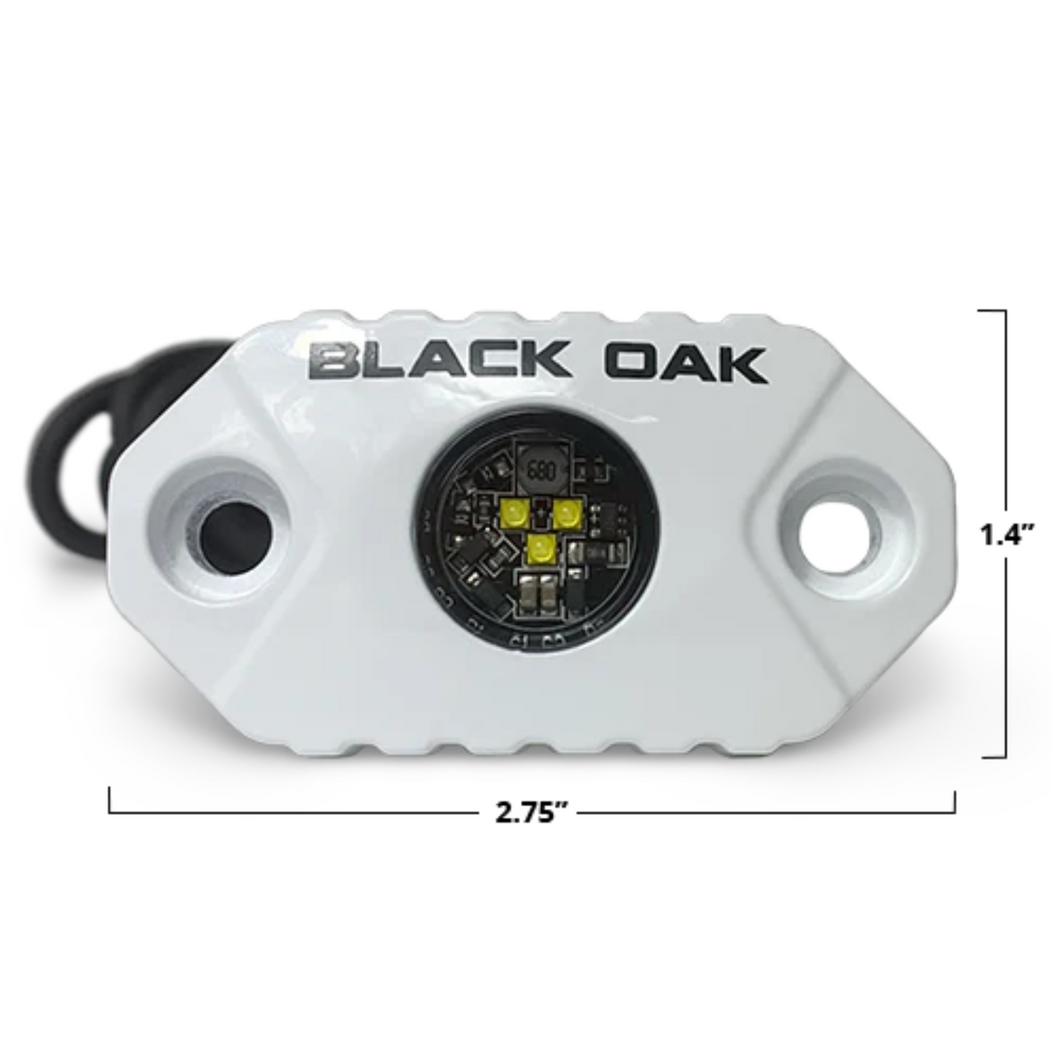 Black Oak LED Rock Marine Accent Light White Housing LEDs