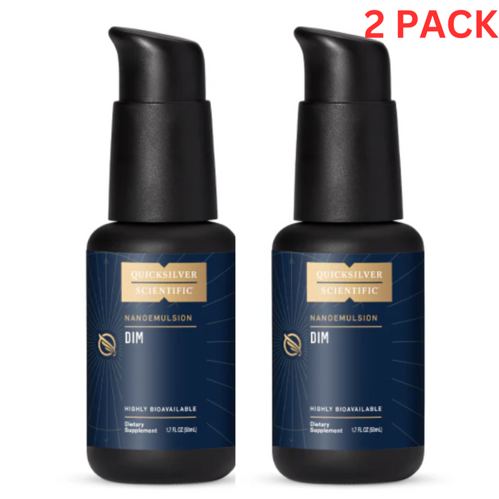 Quicksilver Scientific DIM Nano Absorption Liquid 1.7oz 2 Pack bottles