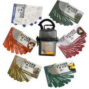 Ultimate Survival Learn & Live Outdoor UST Skills Card Set