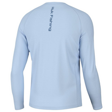 Load image into Gallery viewer, Huk Vented Pursuit Vented Long Sleeve Shirt Ice Water L Blue
