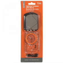 Load image into Gallery viewer, Ready Brands Survive Outdoors Longer Sighting Compass with Mirror Survival Gear
