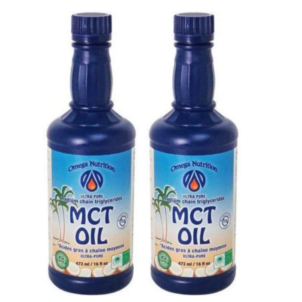 Omega Nutrition Ultra Pure MCT Oil Medium Chain Triglycerides Oil 16 OZ  2 PACK