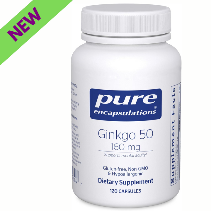 Pure Encapsulations Ginkgo 50 160mg Circulation Oxygen Memory Function 120 Caps
