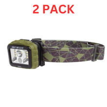 Load image into Gallery viewer, Browning Night Gig Elite USB Rechargeable Headlamp ODG 2 PACK
