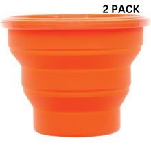 Load image into Gallery viewer, Ultimate Survival FlexWare Bowl 2.0 Orange 2 PACK
