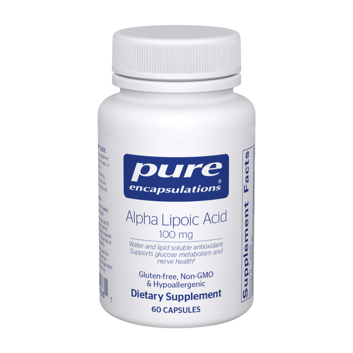 Pure Encapsulations Alpha Lipoic Acid 100 mg Supports Cell Function 60 Capsules
