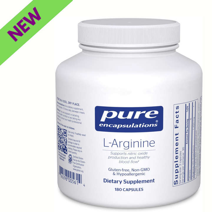Pure Encapsulations L-Arginine 1400 mg Supports Heart and Circulation 180 Caps