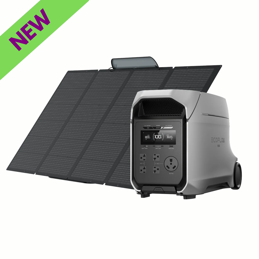 EcoFlow DELTA 3 ULTRA PLUS 3072Wh Portable Power Station With A 400W Solar Panel