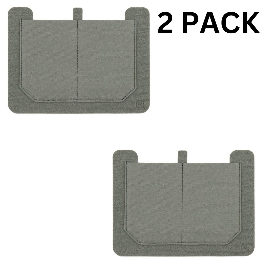 Vertx Stretch Mesh Pocket Large Grey Storage 2 PACK