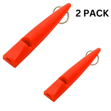 Load image into Gallery viewer, Omnipet Acme Dog Training Mouth Whistle High Tone Plastic 211.5-OR Orange 2 PACK
