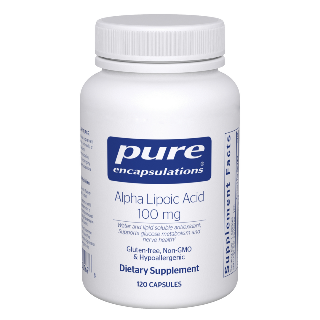 Pure Encapsulations Alpha Lipoic Acid 100 mg Supports Cell Function 120 Capsules