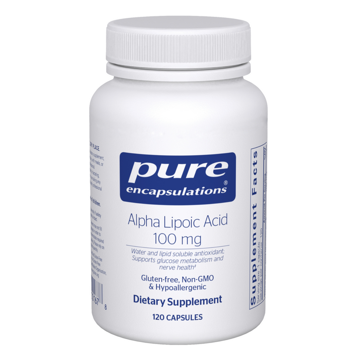 Pure Encapsulations Alpha Lipoic Acid 100 mg Supports Cell Function 120 Capsules