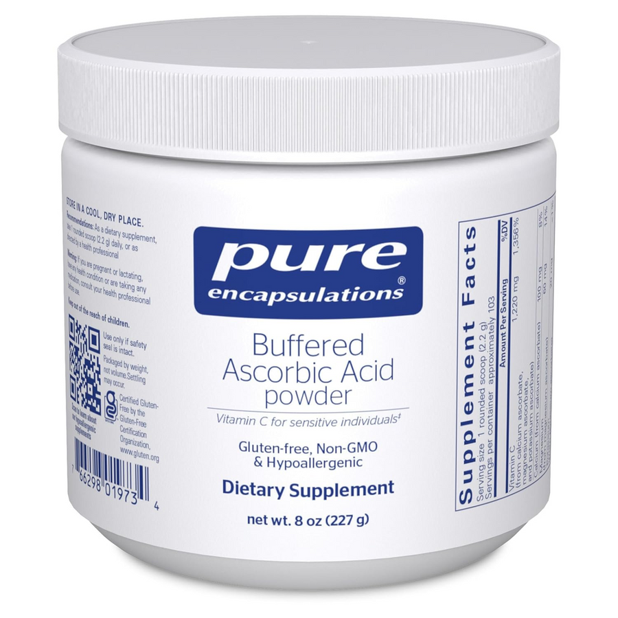 Pure Encapsulations Buffered Ascorbic Acid Supports Immune Function 8 Ounces.