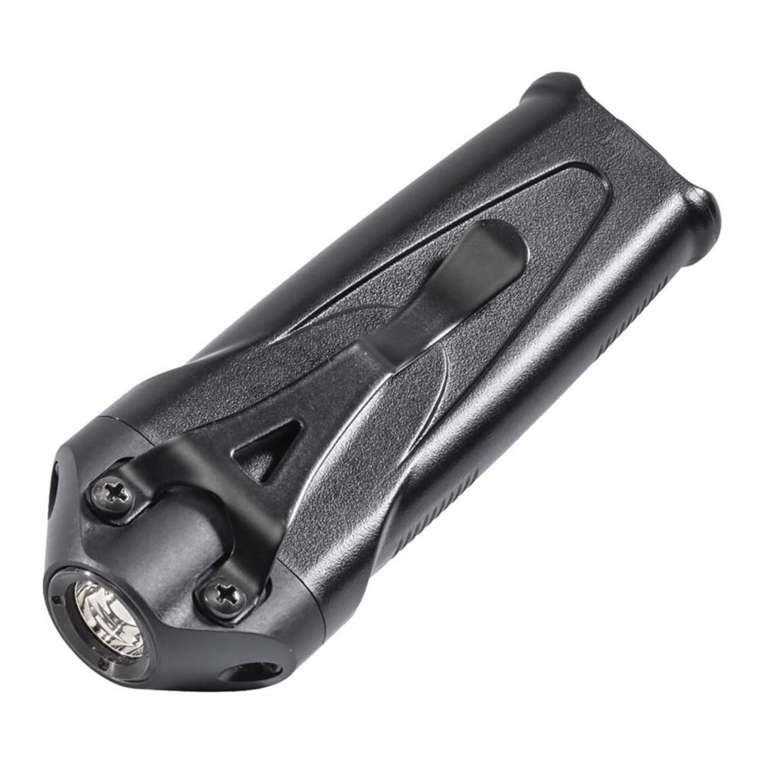 Linterna LED de bolsillo recargable SF Stiletto con múltiples salidas, 650 lúmenes, color negro