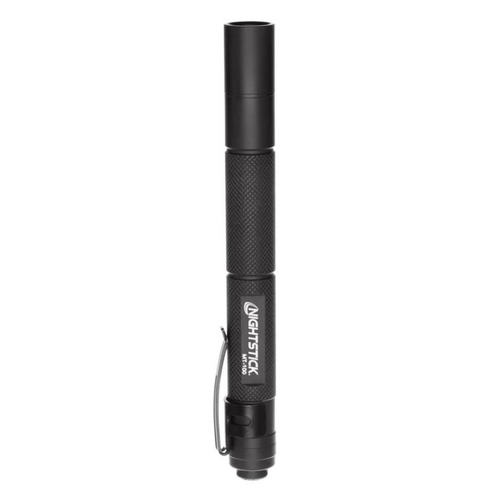 Linterna Mini-TAC de Aluminio con Pilas AAA y 130 Lúmenes, Color Negro