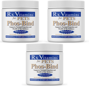 Rx Vitamins For Pets Phos Bind Supports Health of Kidneys 200 Grams 3 PACK