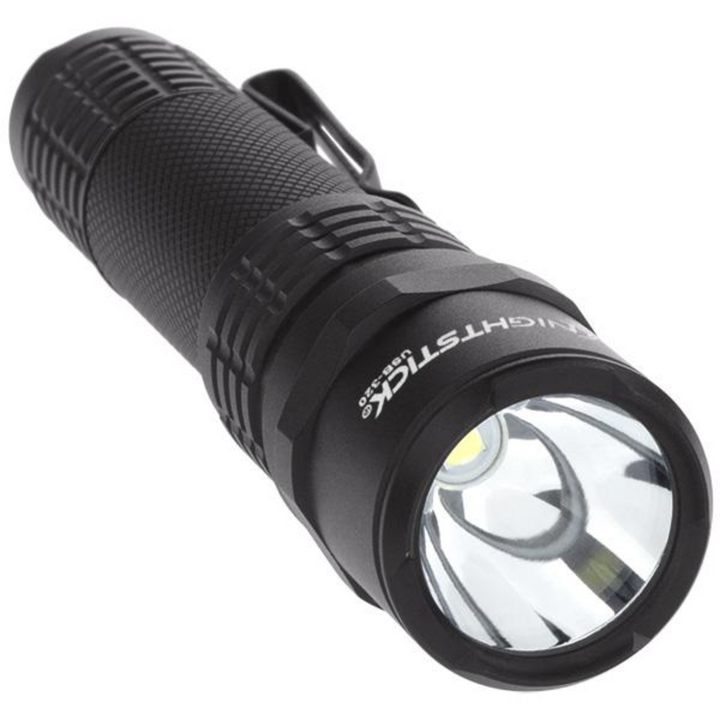 Linterna recargable USB Nightstick Mini-TAC de 320 lúmenes, color negro