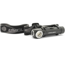 Load image into Gallery viewer, GSM Cyclops Hades Rechargeable Headlamp 1000 Lumens Headband Black
