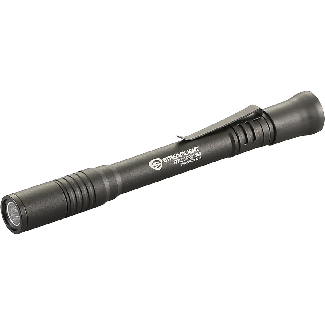 Streamlight Stylus Pro 65 LM 360 Penlight with 2 Alkaline Battery Black 2 PACK